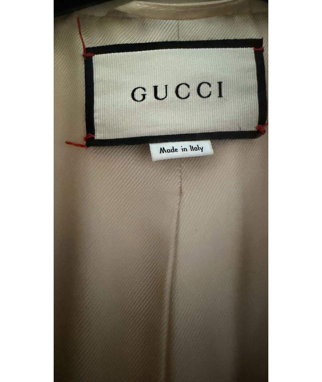 GUCCI Бежевое шерстяное пальто, фото 4