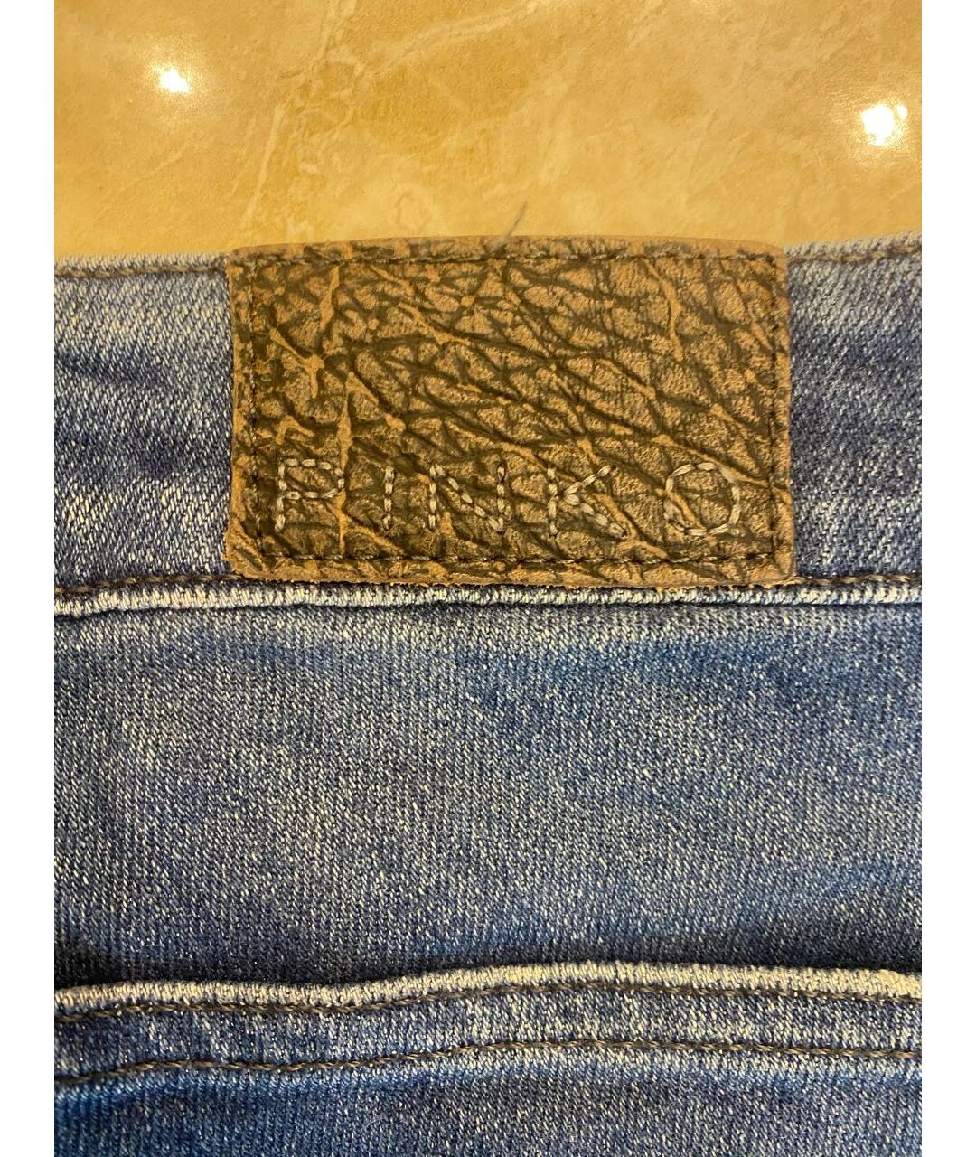 PINKO Голубые джинсы слим, фото 5