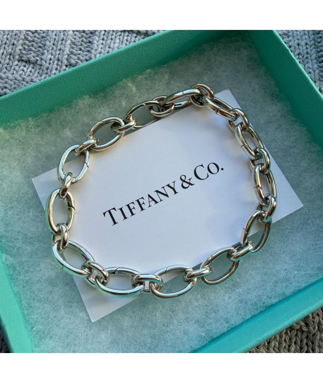 TIFFANY&CO Серебрянный серебряный браслет, фото 3