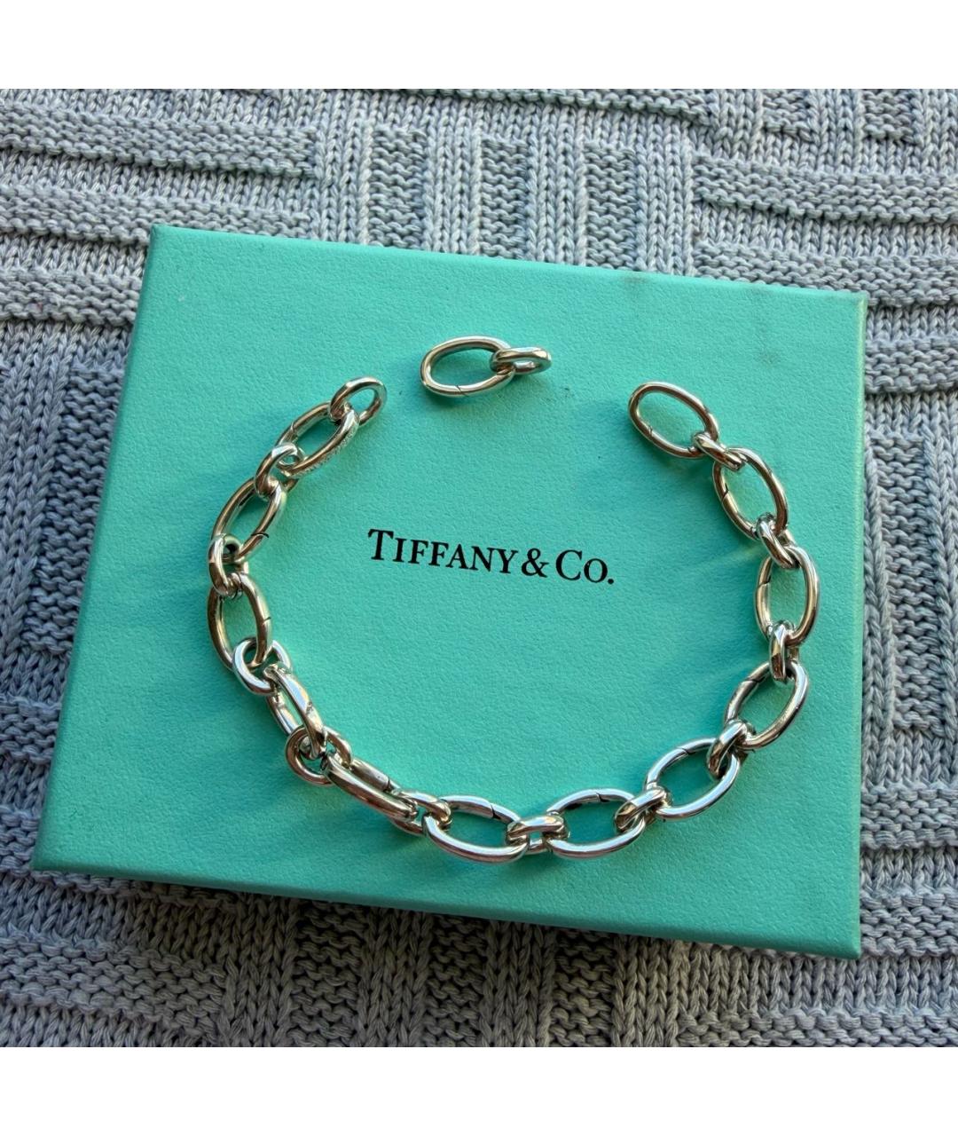 TIFFANY&CO Серебрянный серебряный браслет, фото 4