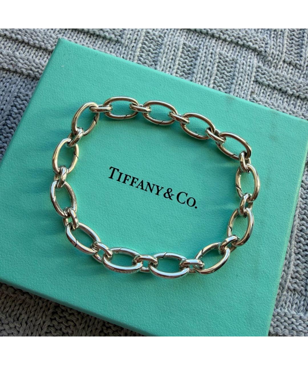 TIFFANY&CO Серебрянный серебряный браслет, фото 7