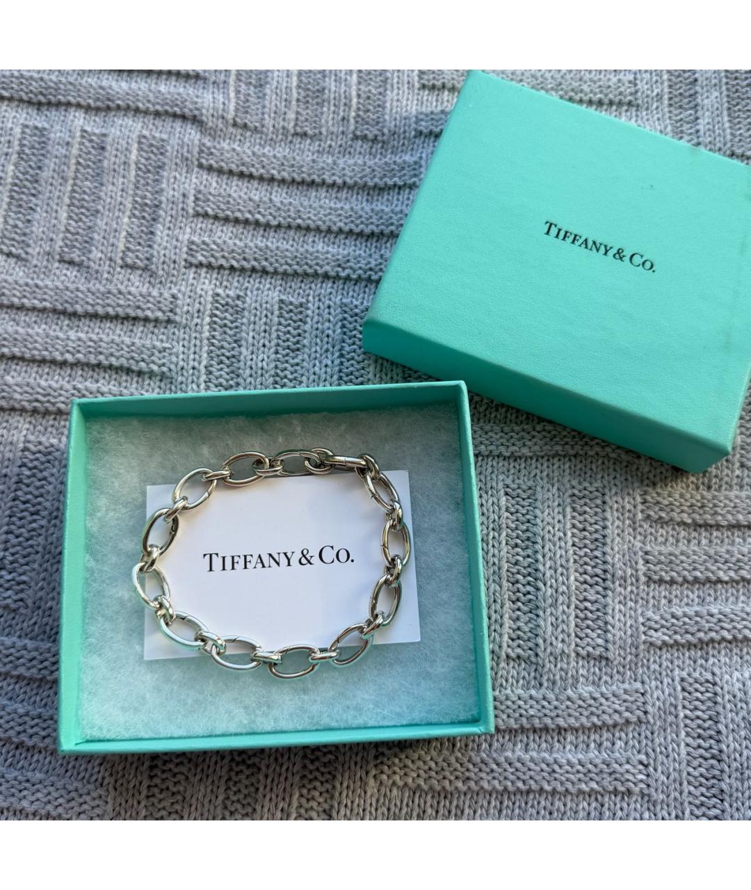 TIFFANY&CO Серебрянный серебряный браслет, фото 2