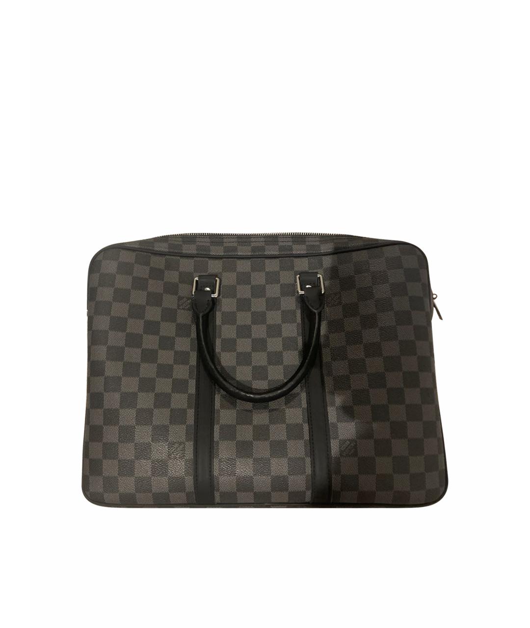 LOUIS VUITTON Черный портфель, фото 1