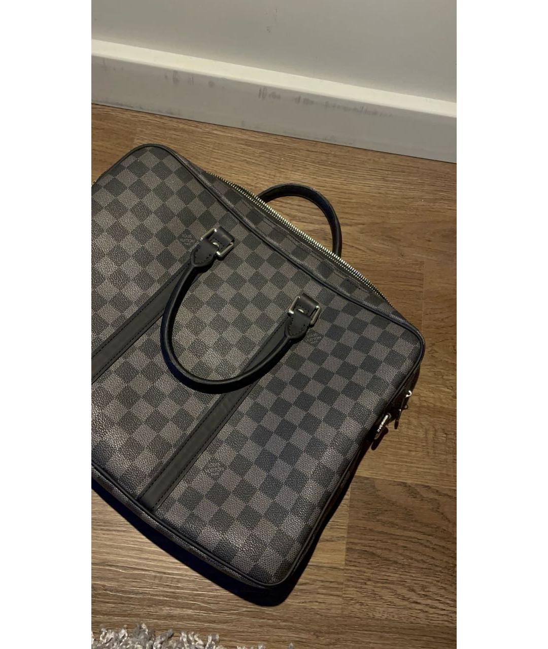 LOUIS VUITTON Черный портфель, фото 3