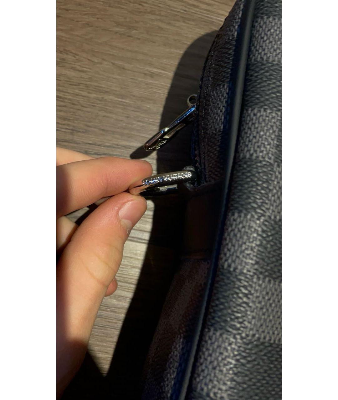 LOUIS VUITTON Черный портфель, фото 2