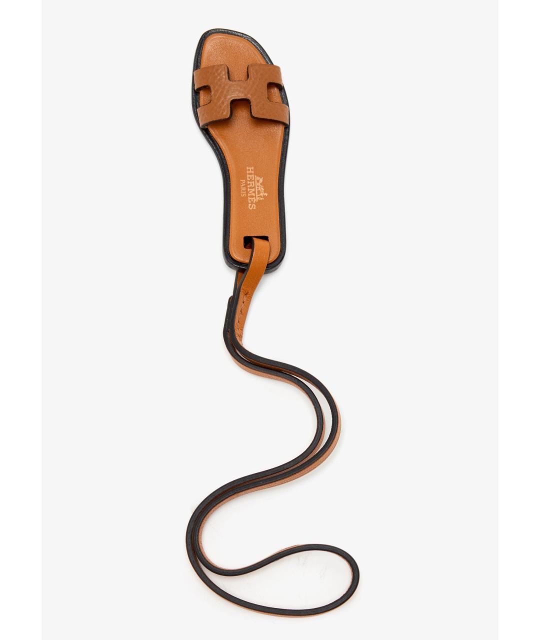 HERMES Оранжевый брелок, фото 4