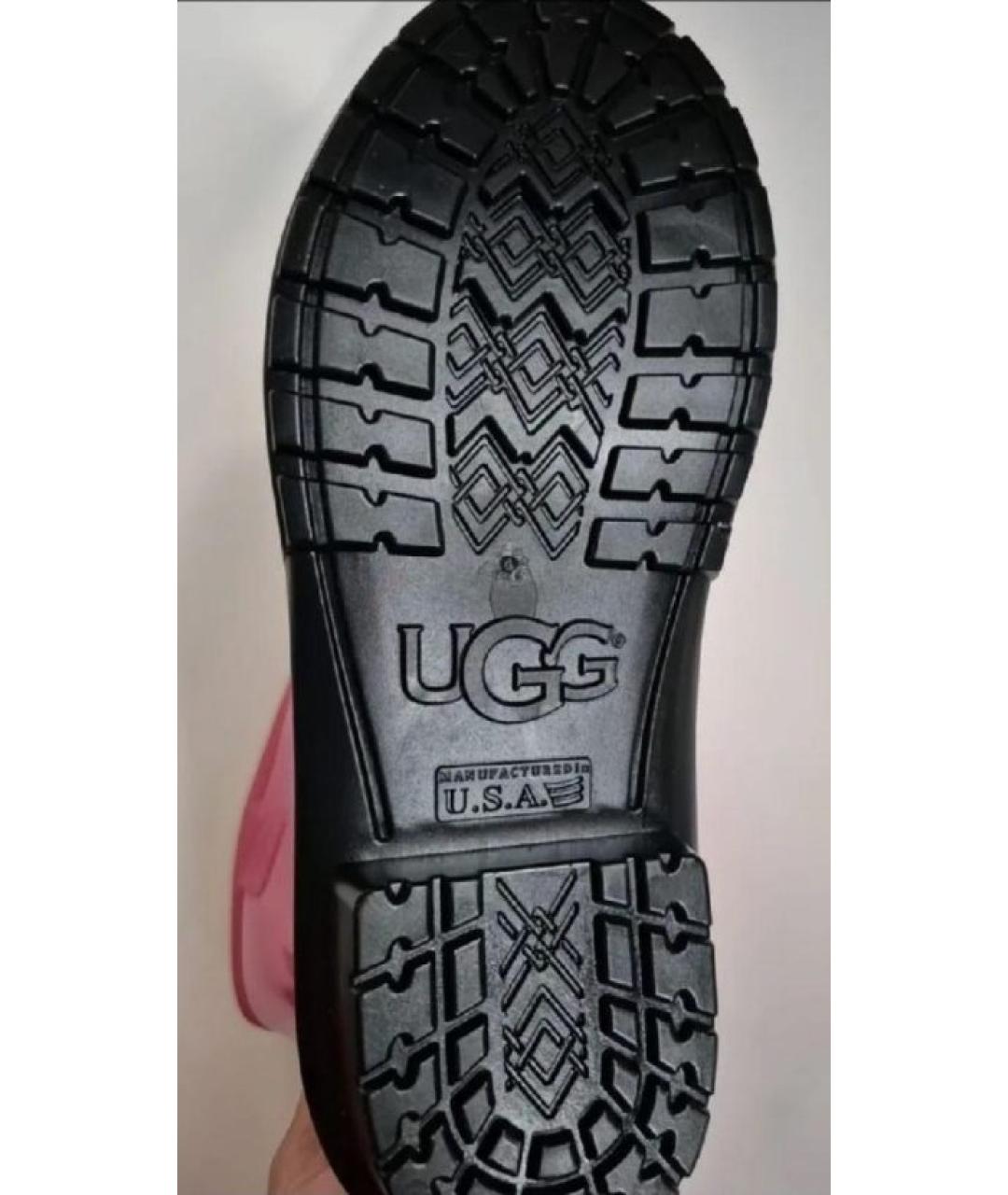 UGG AUSTRALIA Фуксия резиновые сапоги, фото 6