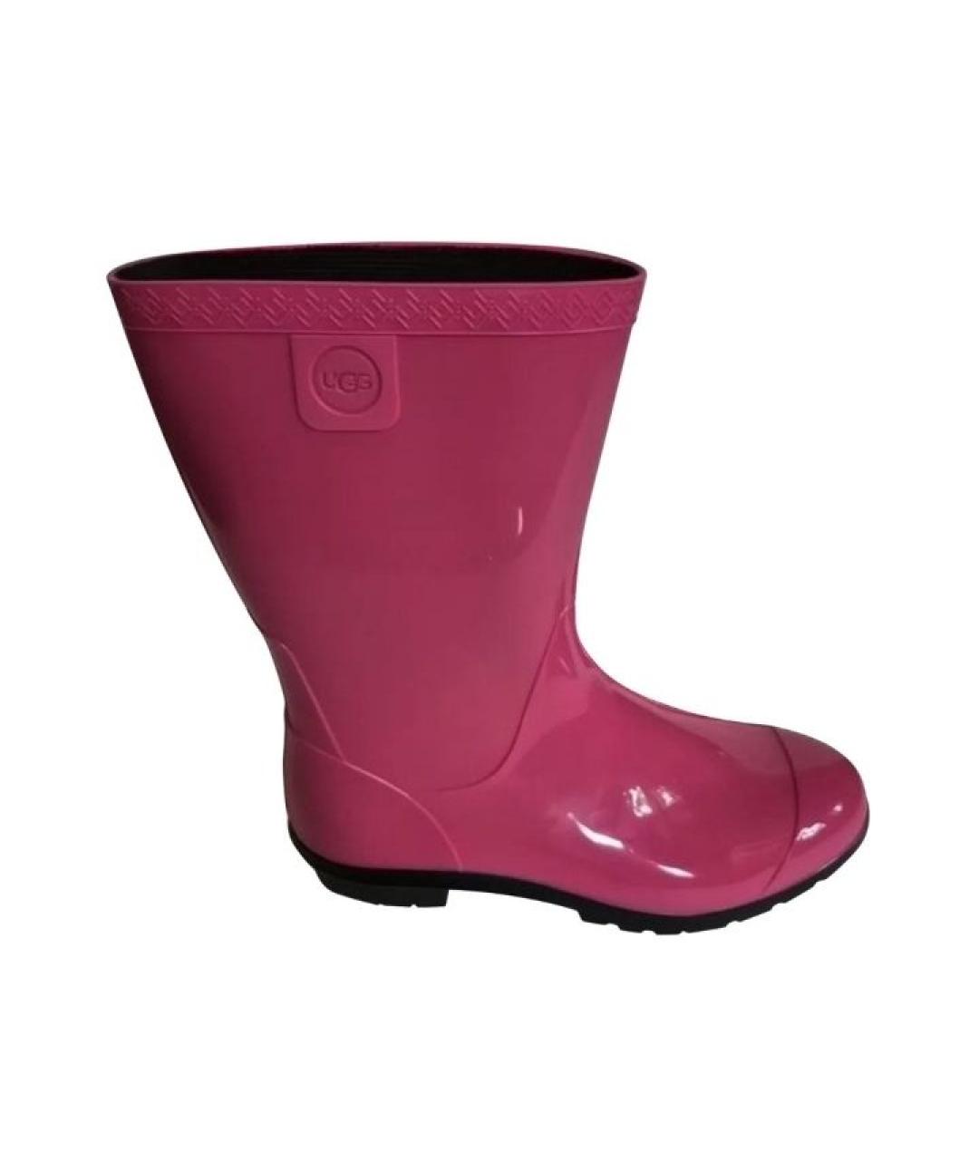 UGG AUSTRALIA Фуксия резиновые сапоги, фото 8