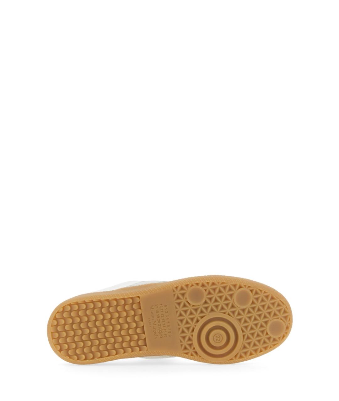 MAISON MARGIELA Белые кожаные кеды, фото 3