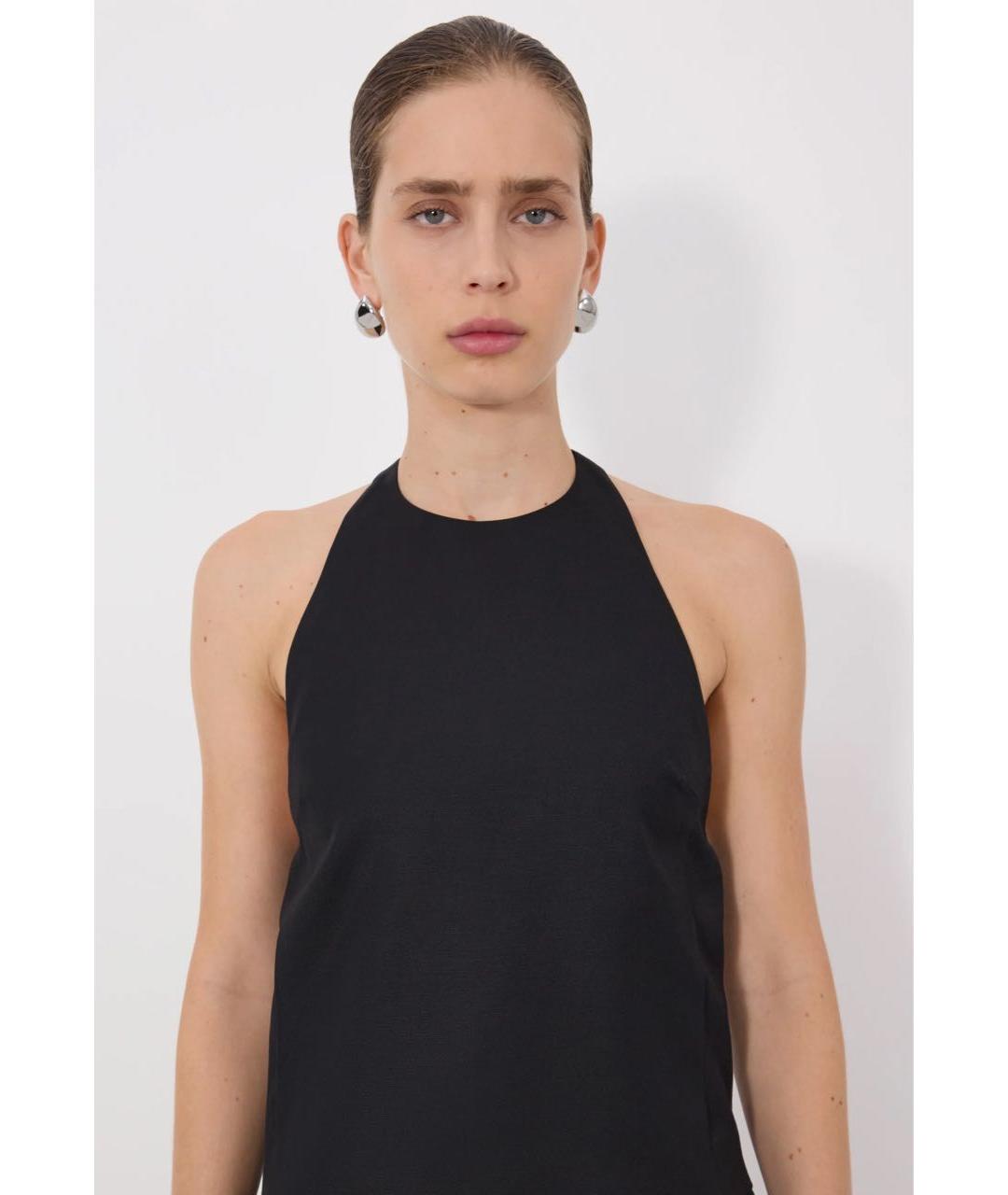 LOULOU DE SAISON Черная вискозная блузы, фото 3