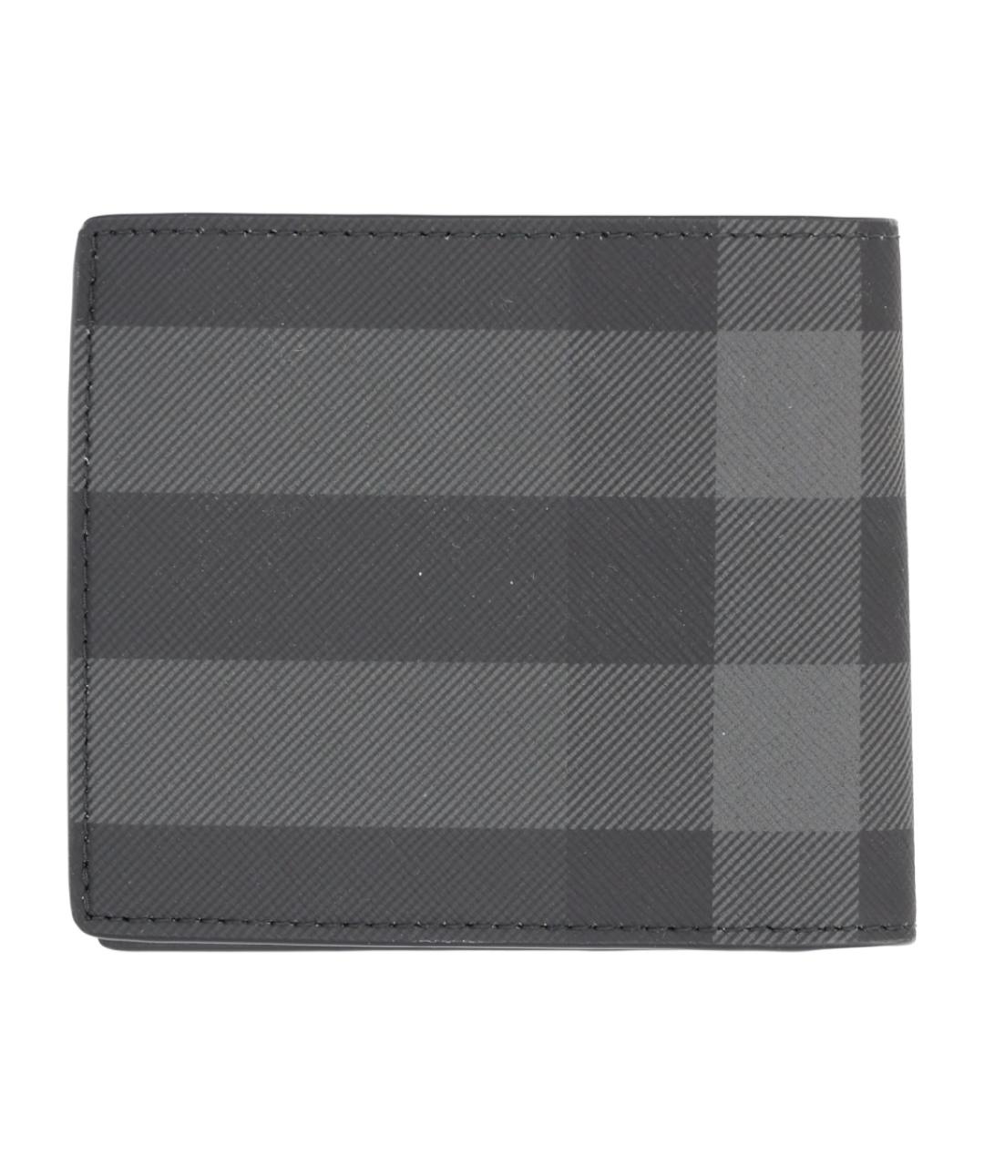 BURBERRY Серый полиуретановый кошелек, фото 2
