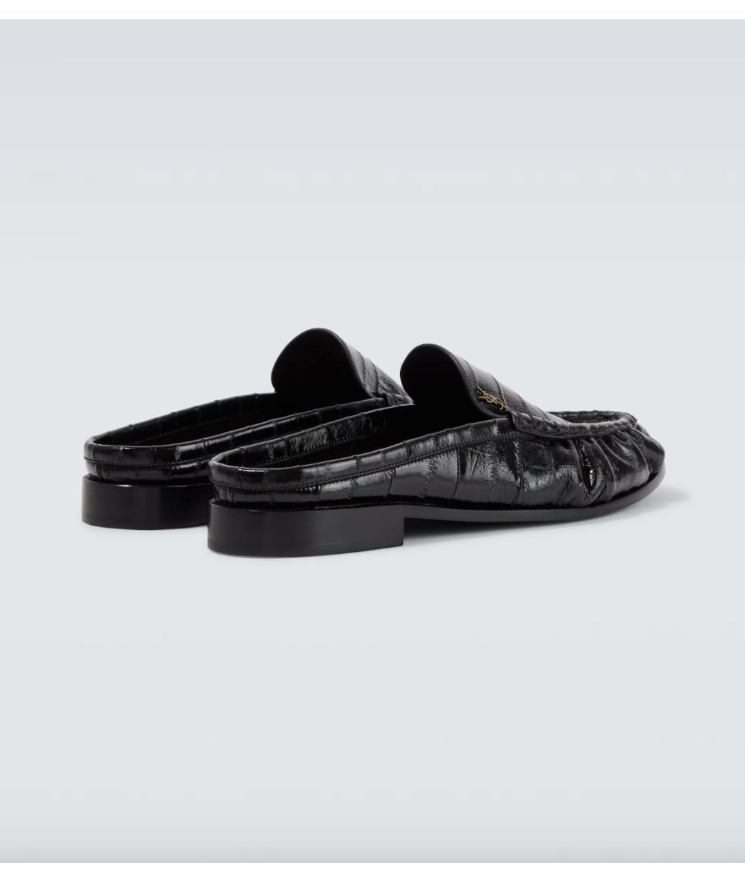 SAINT LAURENT Коричневые кожаные лоферы, фото 4