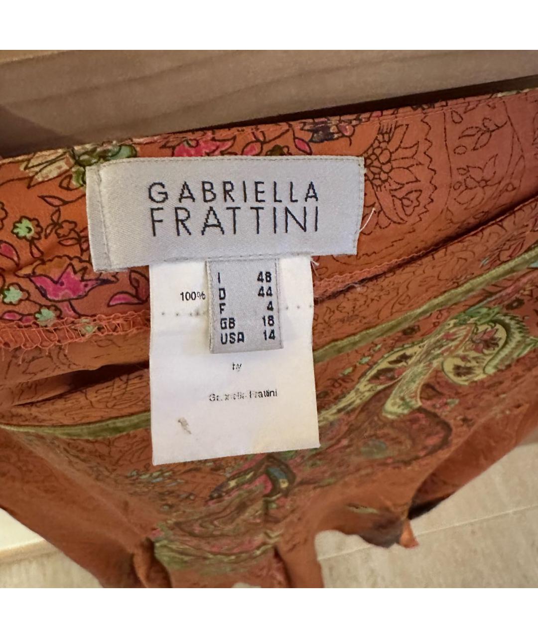 FRATELLI ROSSETTI Оранжевая шелковая юбка миди, фото 2