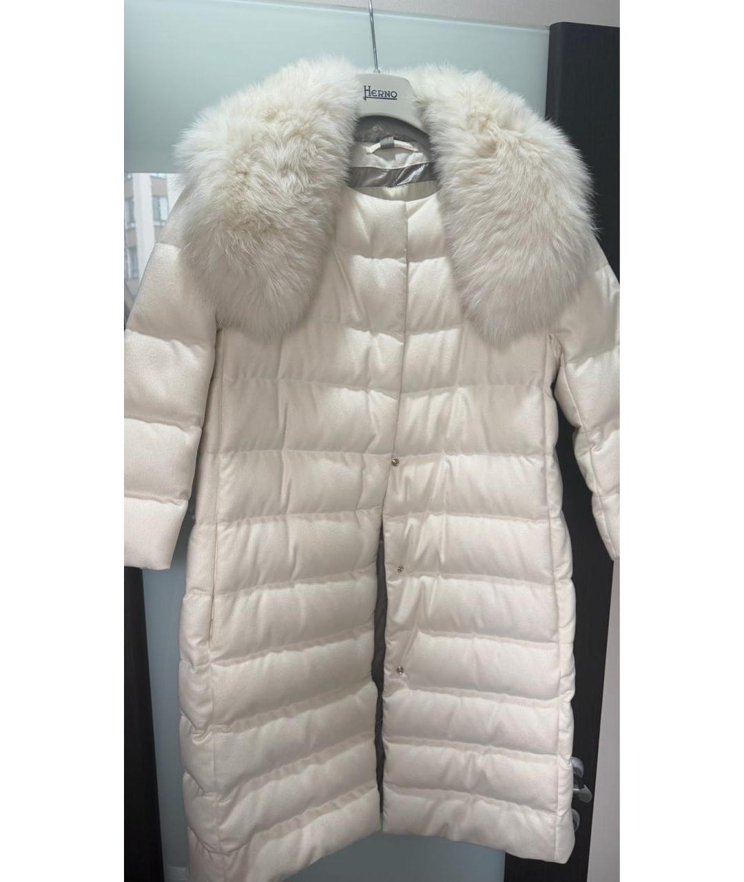 HERNO Бежевое кашемировое пальто, фото 8