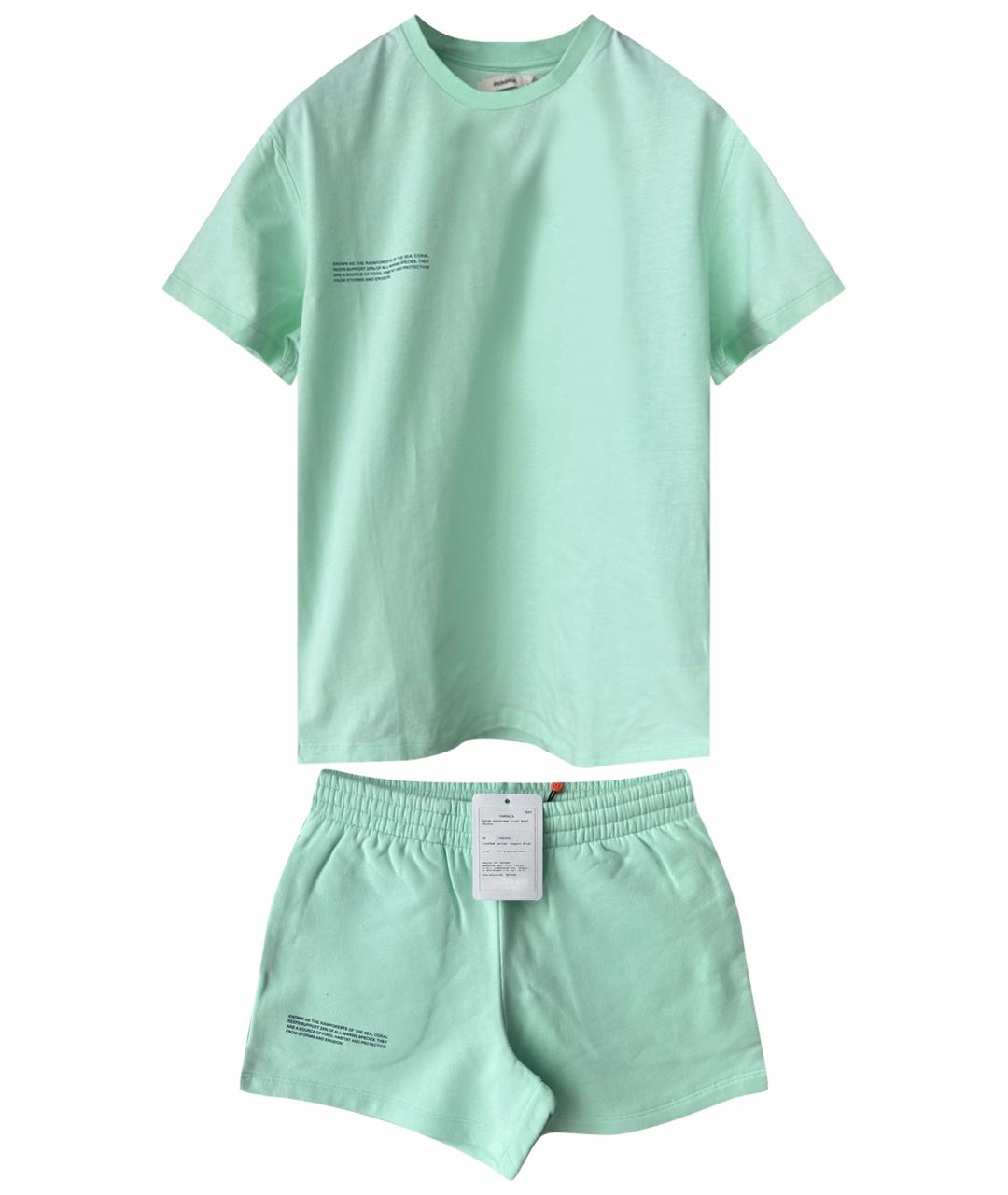 THE PANGAIA Бирюзовый хлопковый костюм с брюками, фото 1