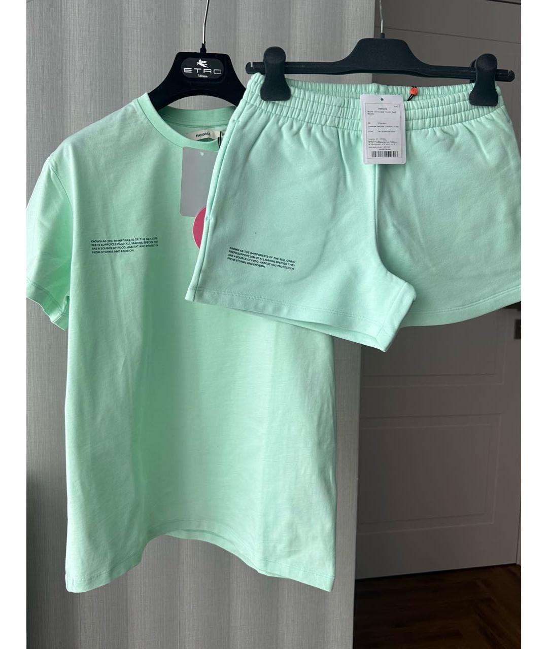 THE PANGAIA Бирюзовый хлопковый костюм с брюками, фото 5