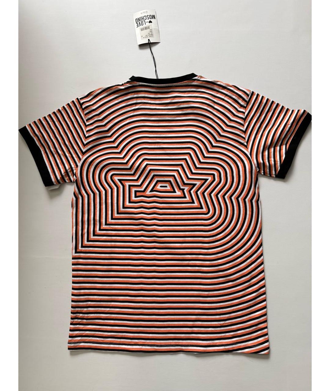 LOVE MOSCHINO Мульти хлопковая футболка, фото 2