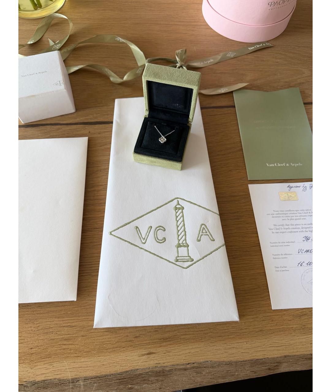 VAN CLEEF & ARPELS Белая подвеска из белого золота, фото 3