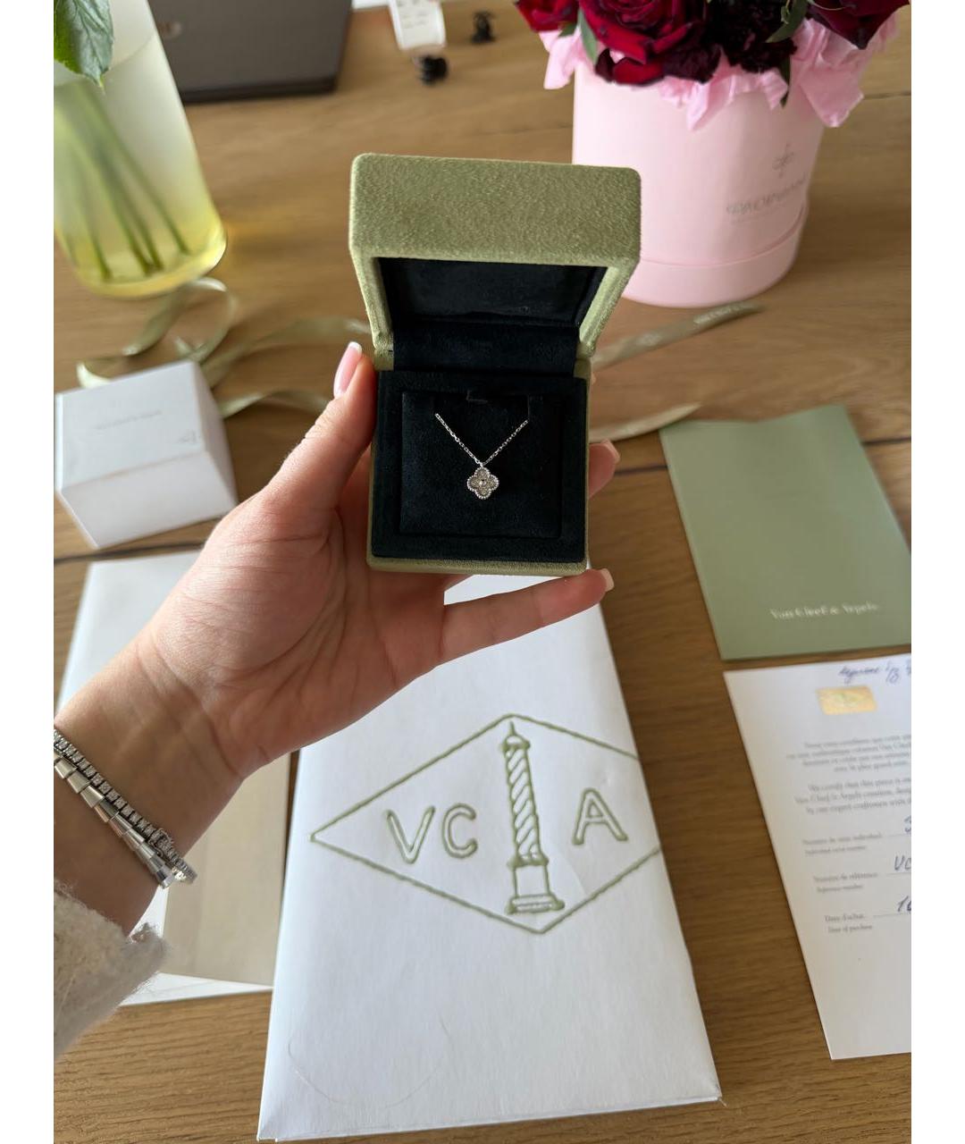 VAN CLEEF & ARPELS Белая подвеска из белого золота, фото 2