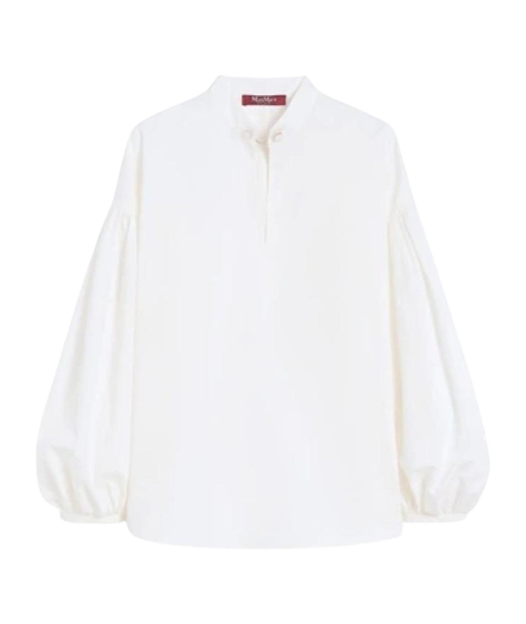 MAX MARA STUDIO Белая хлопковая блузы, фото 1