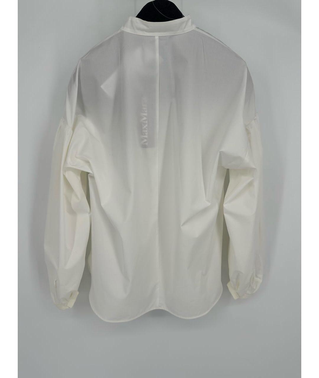 MAX MARA STUDIO Белая хлопковая блузы, фото 3