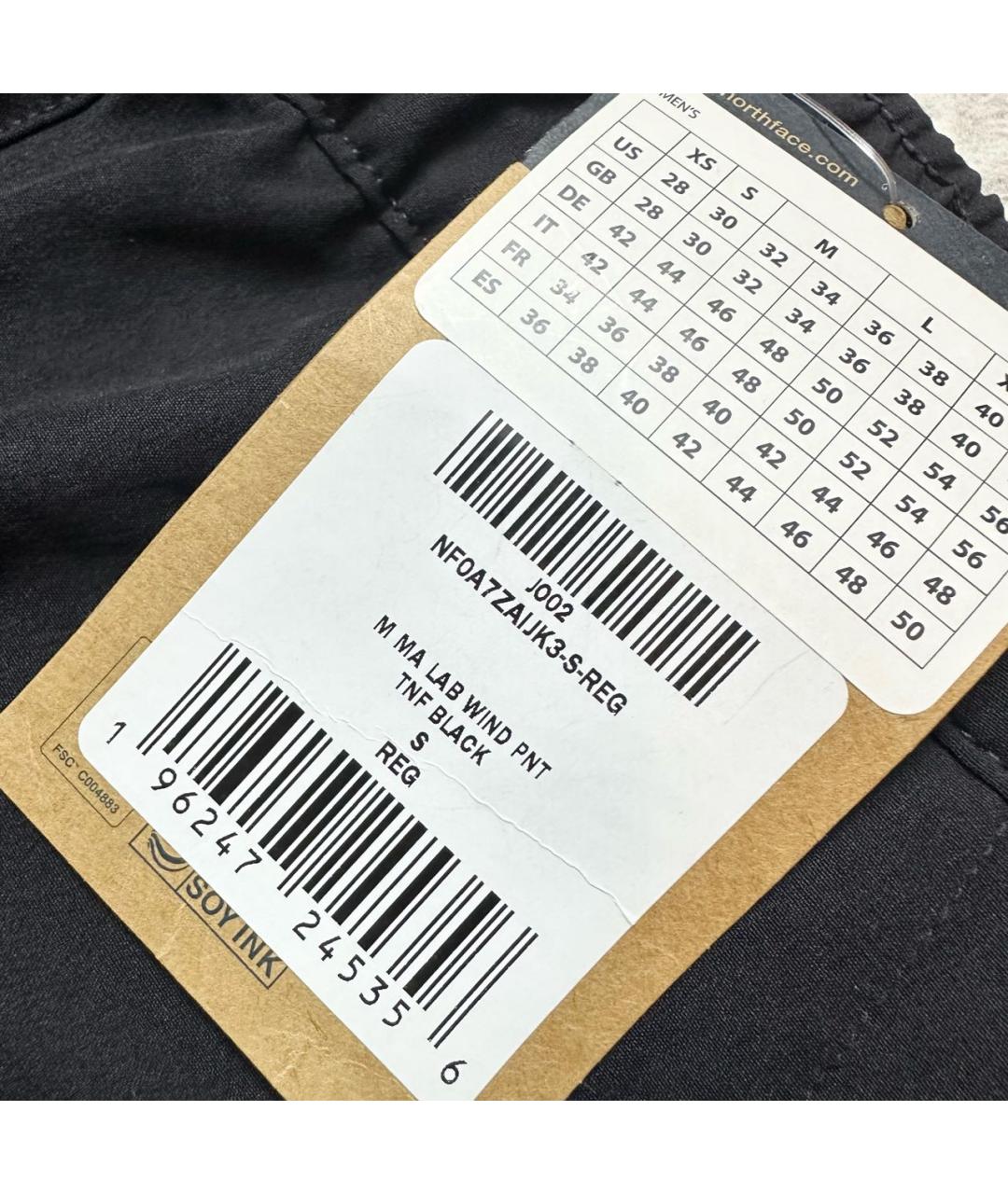 THE NORTH FACE Черные полиэстеровые повседневные брюки, фото 7