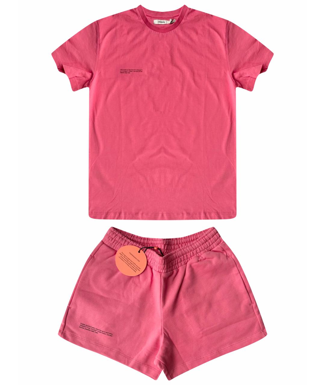 THE PANGAIA Розовый хлопковый костюм с брюками, фото 1