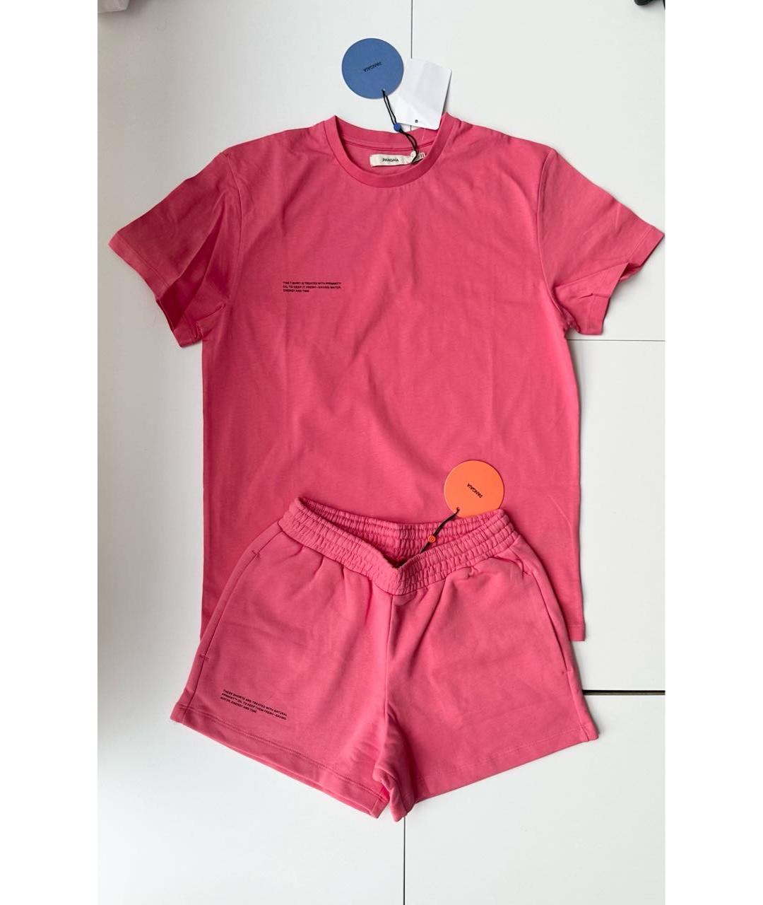 THE PANGAIA Розовый хлопковый костюм с брюками, фото 5