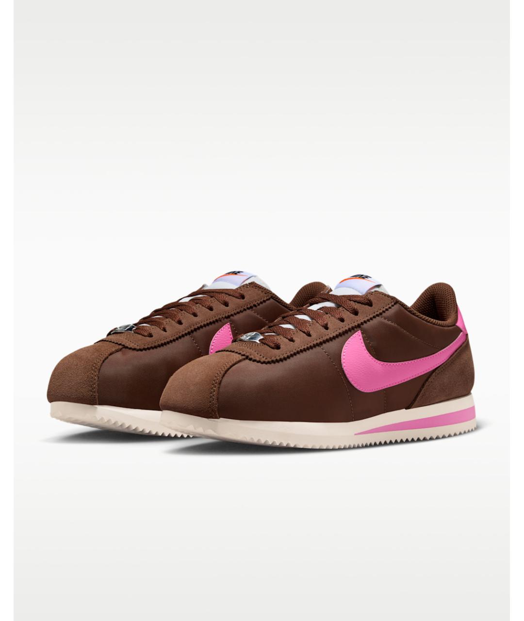 NIKE Коричневые текстильные кроссовки, фото 2