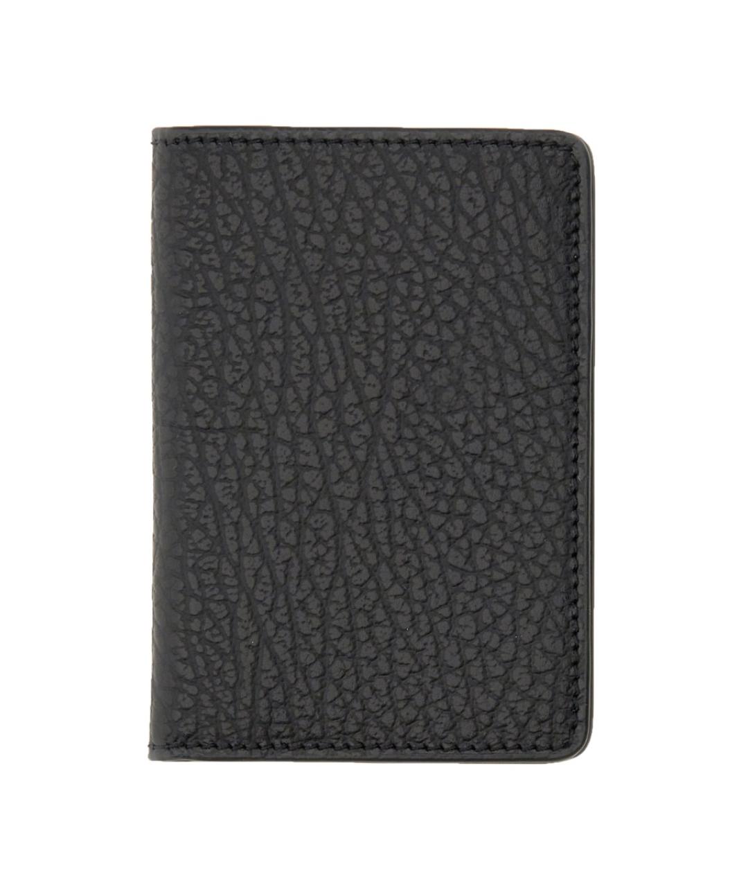 MAISON MARGIELA Черный кожаный кошелек, фото 2