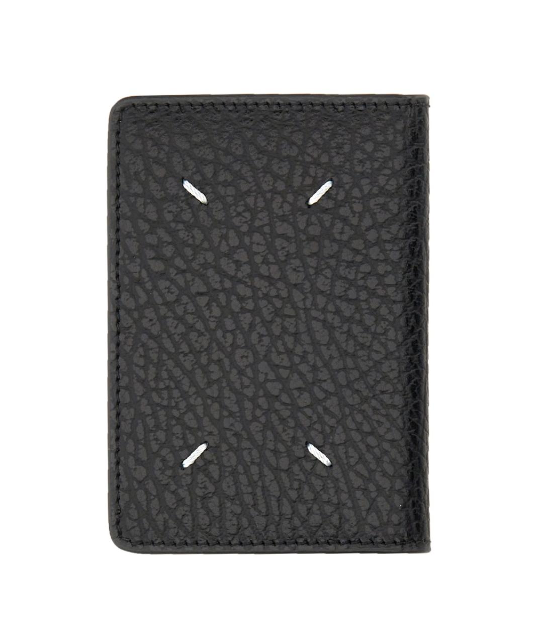 MAISON MARGIELA Черный кожаный кошелек, фото 1