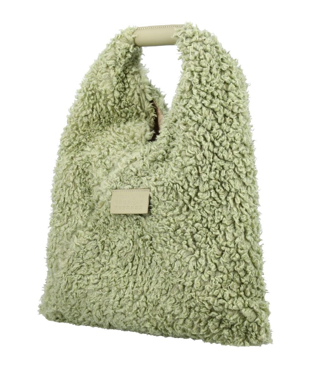 MM6 MAISON MARGIELA Зеленая сумка тоут, фото 6