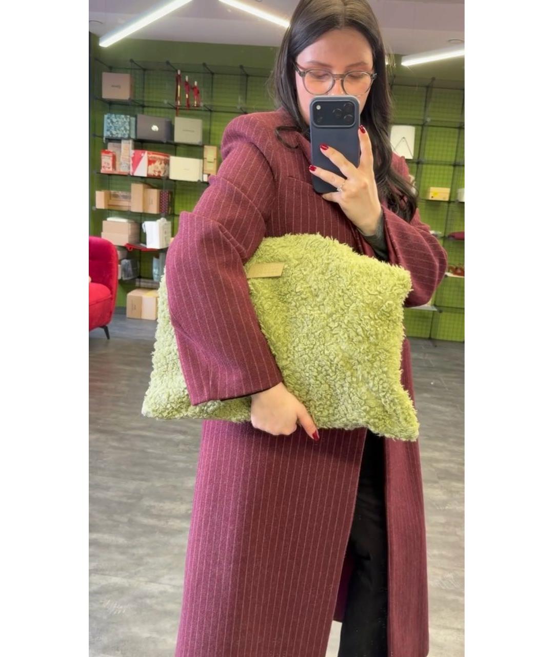 MM6 MAISON MARGIELA Зеленая сумка тоут, фото 5