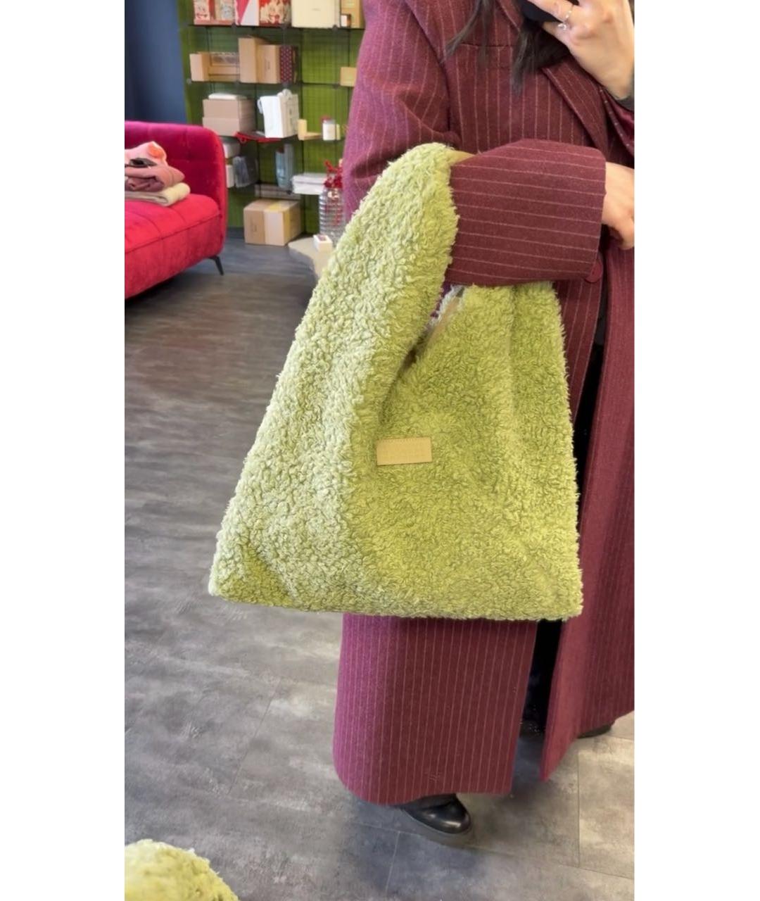 MM6 MAISON MARGIELA Зеленая сумка тоут, фото 3