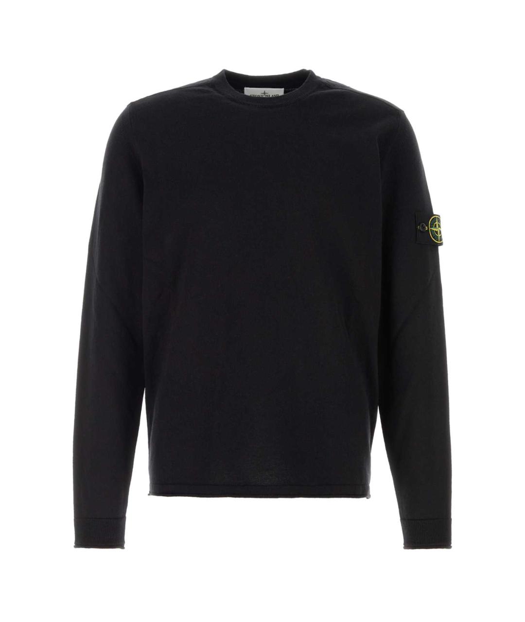 STONE ISLAND Темно-синий хлопковый джемпер / свитер, фото 1