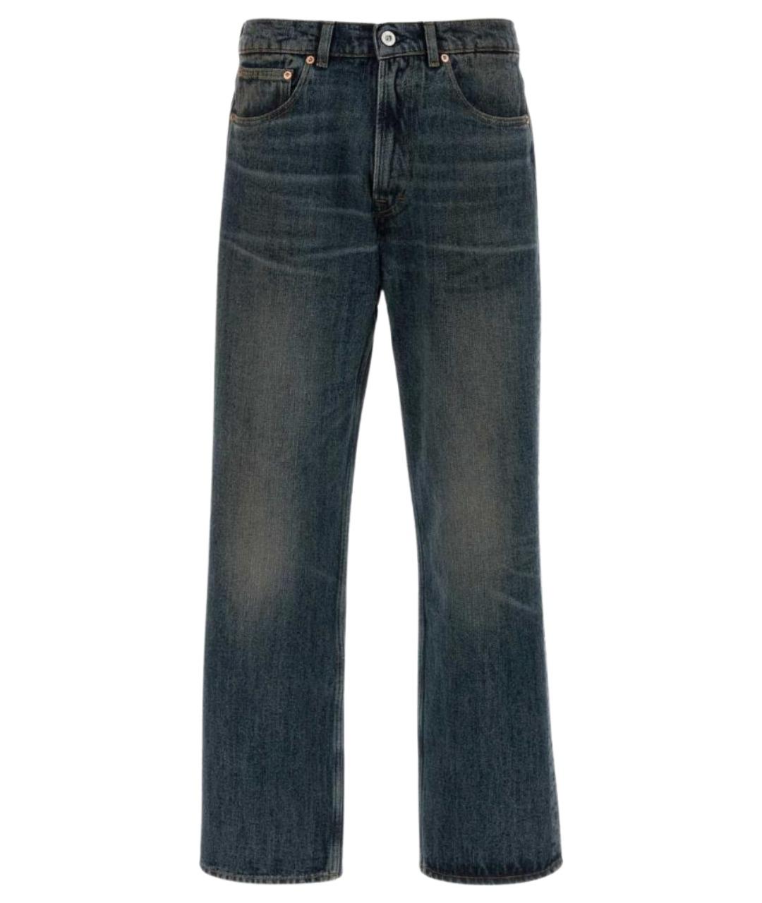 OUR LEGACY Синие хлопковые прямые джинсы, фото 1