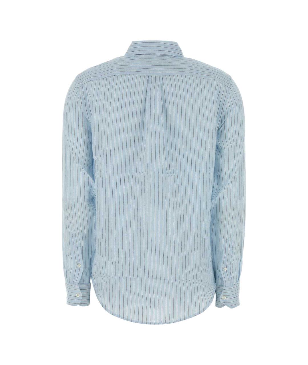 POLO RALPH LAUREN Голубая льняная рубашка, фото 2