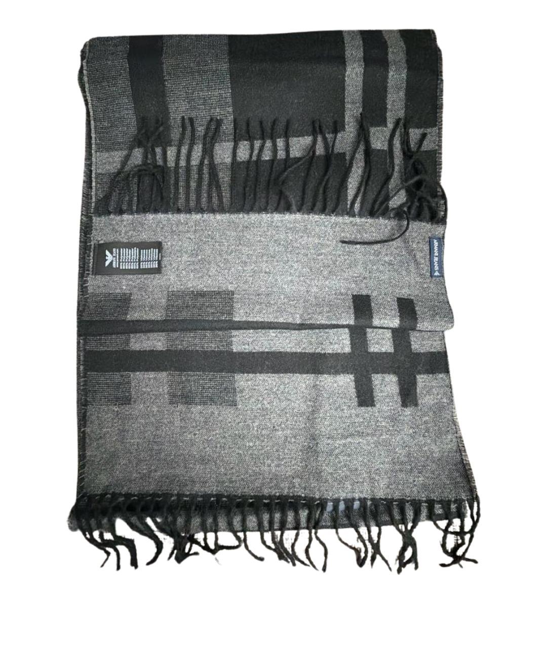 ARMANI JEANS Серый шарф, фото 1