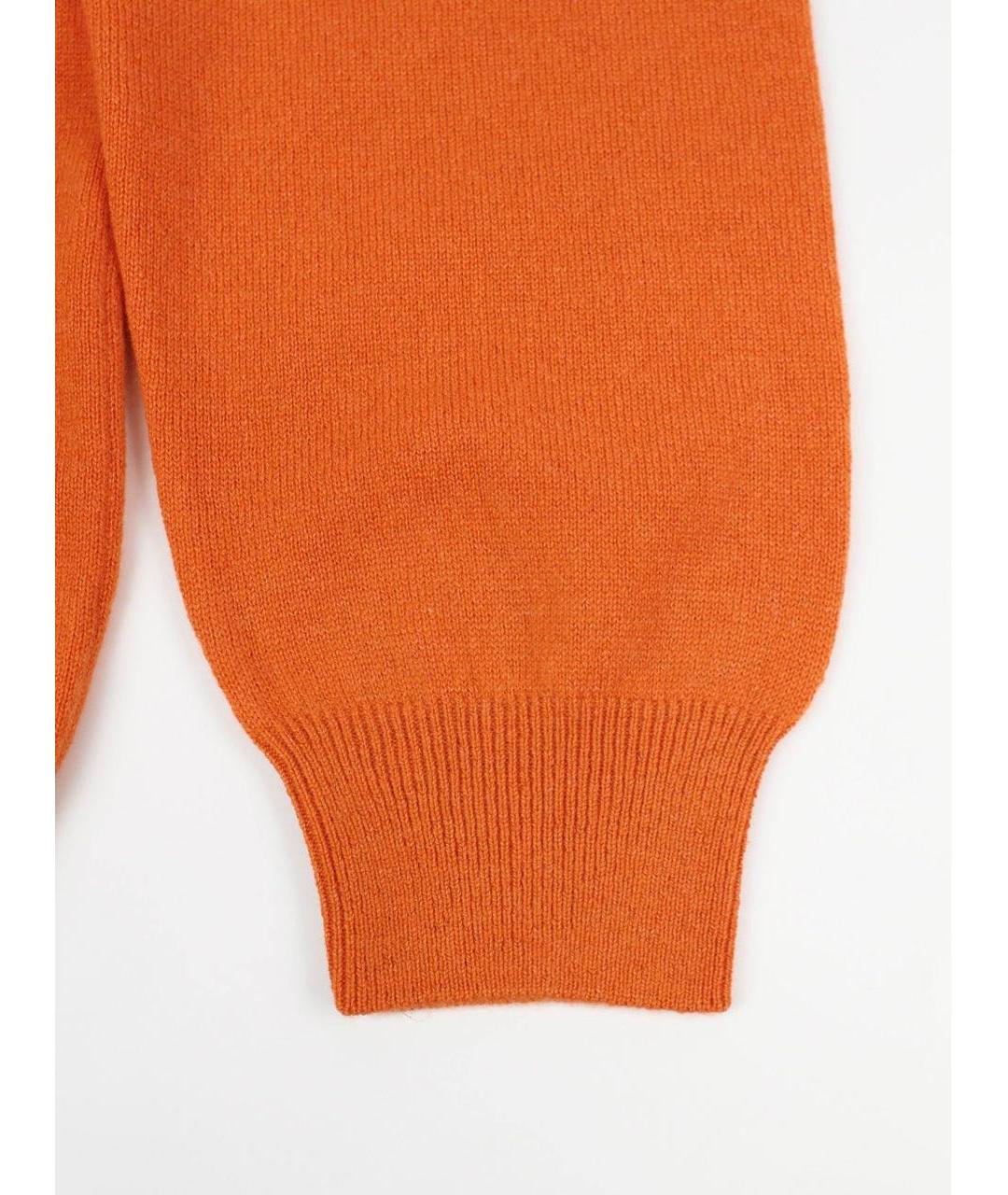 FENDI Оранжевый кашемировый джемпер / свитер, фото 6