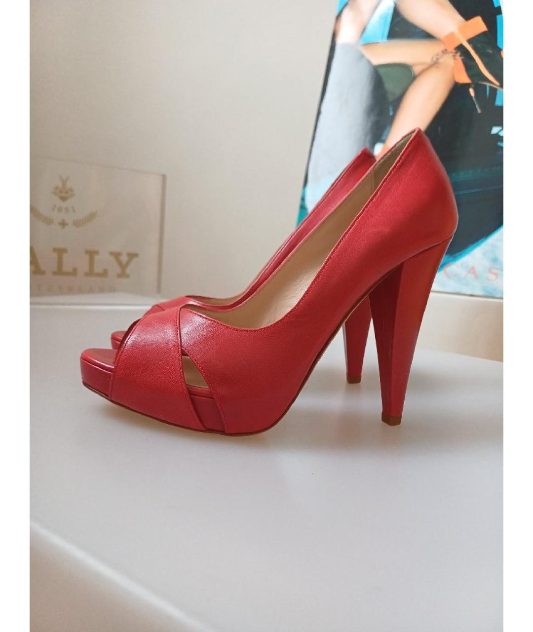 BALLY Красные кожаные туфли, фото 6