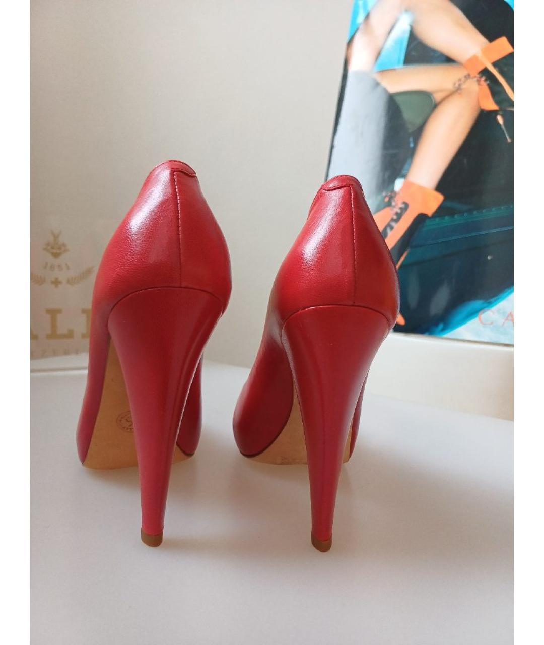 BALLY Красные кожаные туфли, фото 7