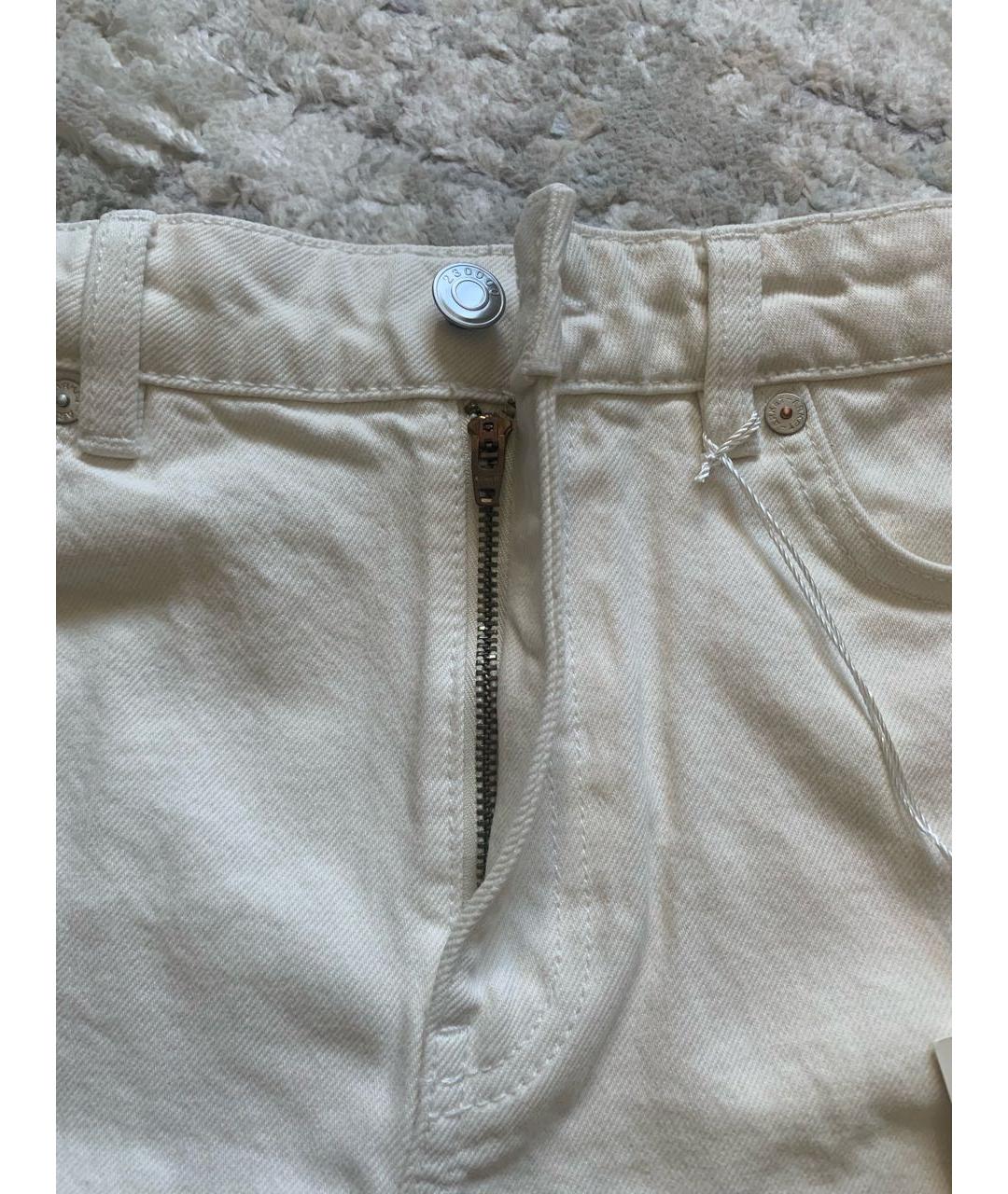 ARKET Бежевые деним шорты, фото 4