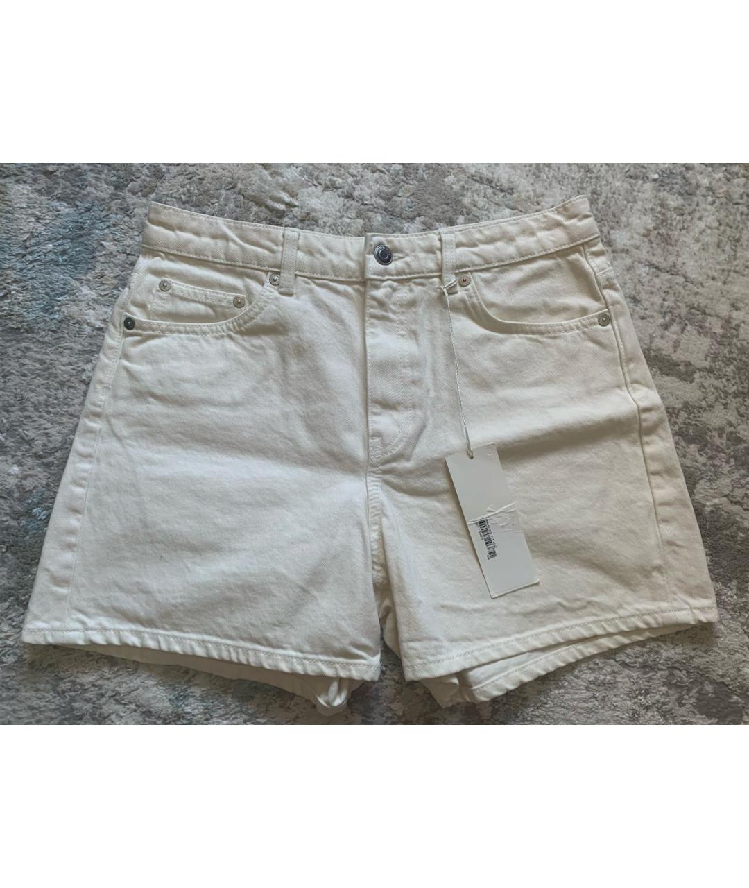 ARKET Бежевые деним шорты, фото 8