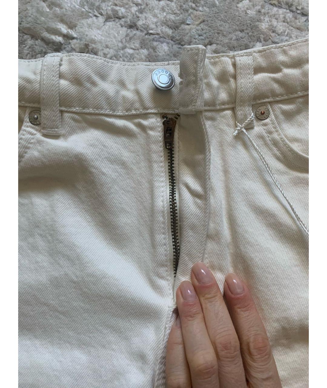 ARKET Бежевые деним шорты, фото 3