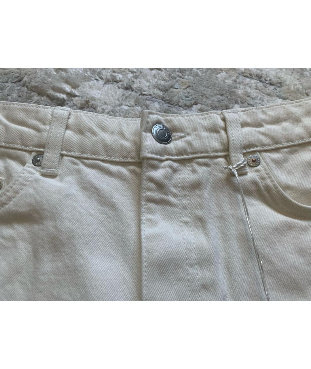 ARKET Бежевые деним шорты, фото 2