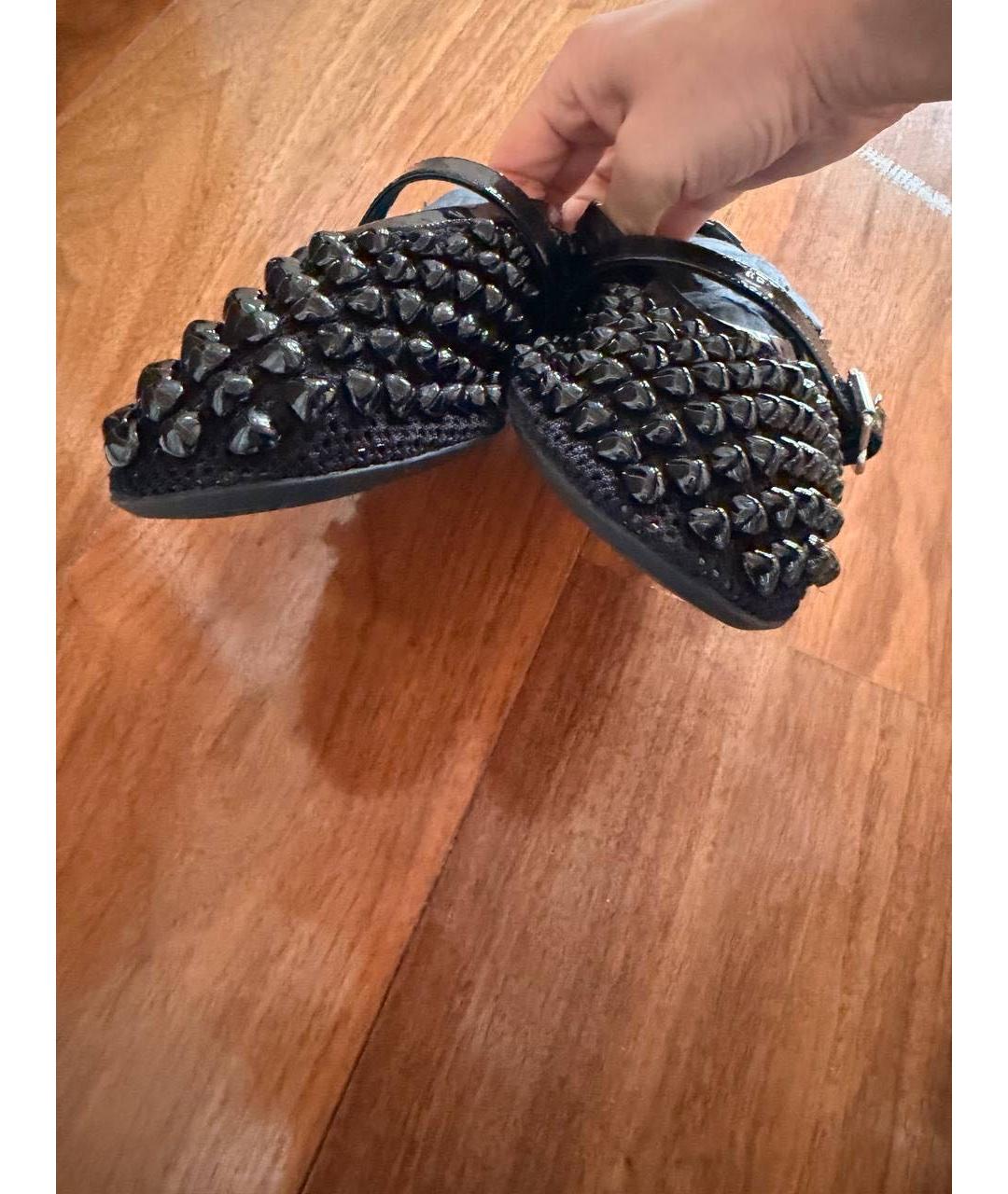 ALAIA Черные кожаные балетки, фото 6