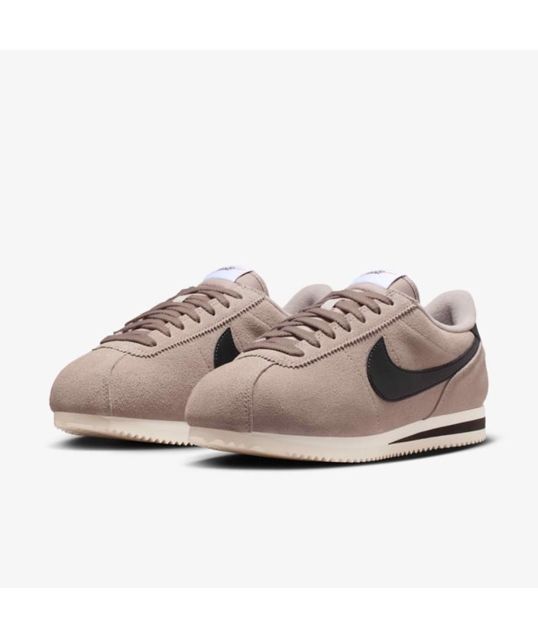 NIKE Бежевые замшевые кроссовки, фото 2