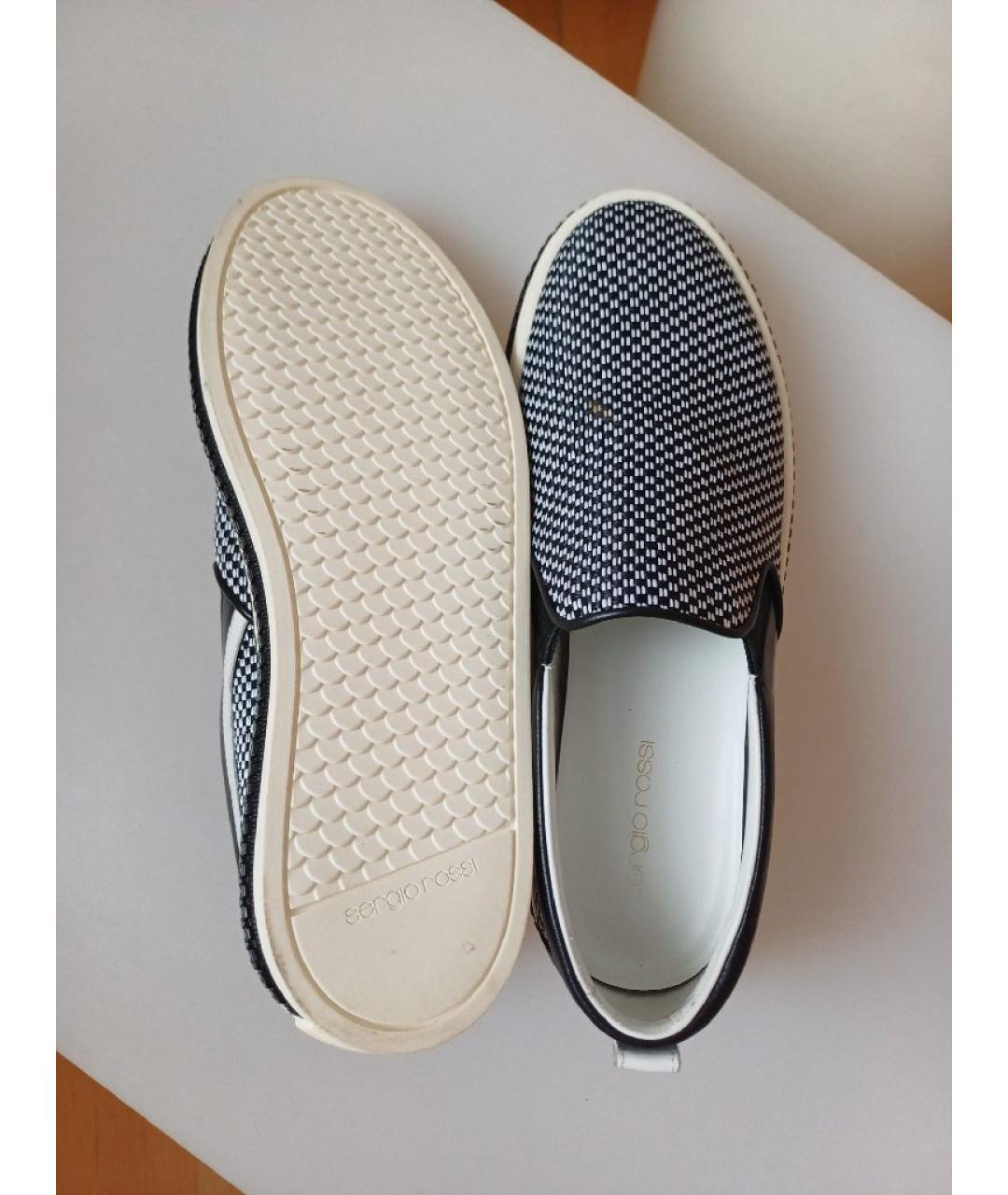 SERGIO ROSSI Мульти текстильные слипоны, фото 9