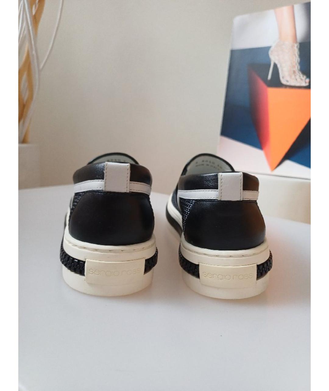 SERGIO ROSSI Мульти текстильные слипоны, фото 8