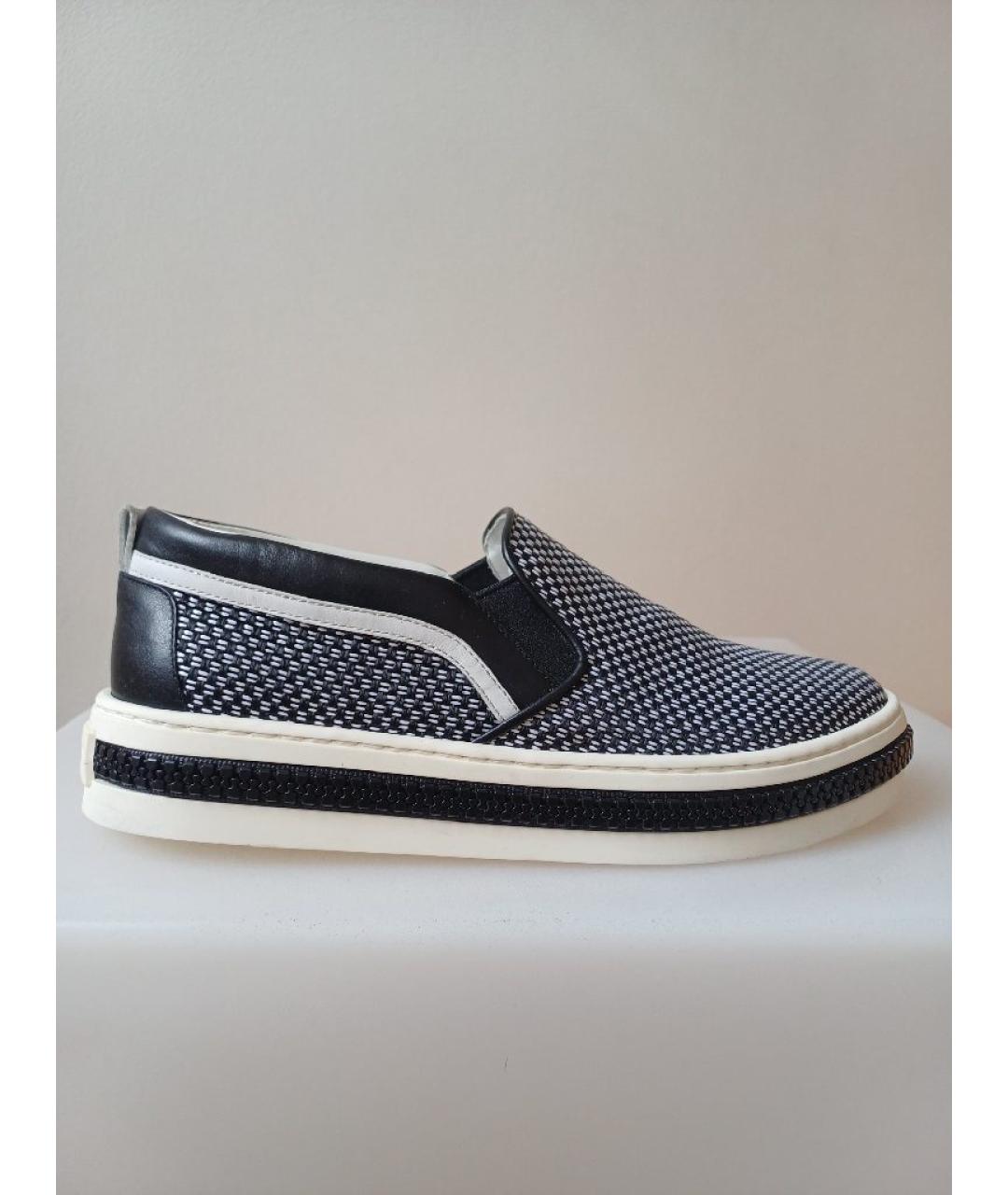 SERGIO ROSSI Мульти текстильные слипоны, фото 10